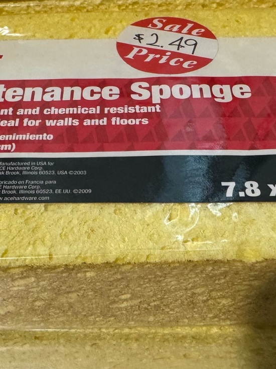 ACE Yellow Maintenance & Household Sponges - Pack - Picture 5 of 5